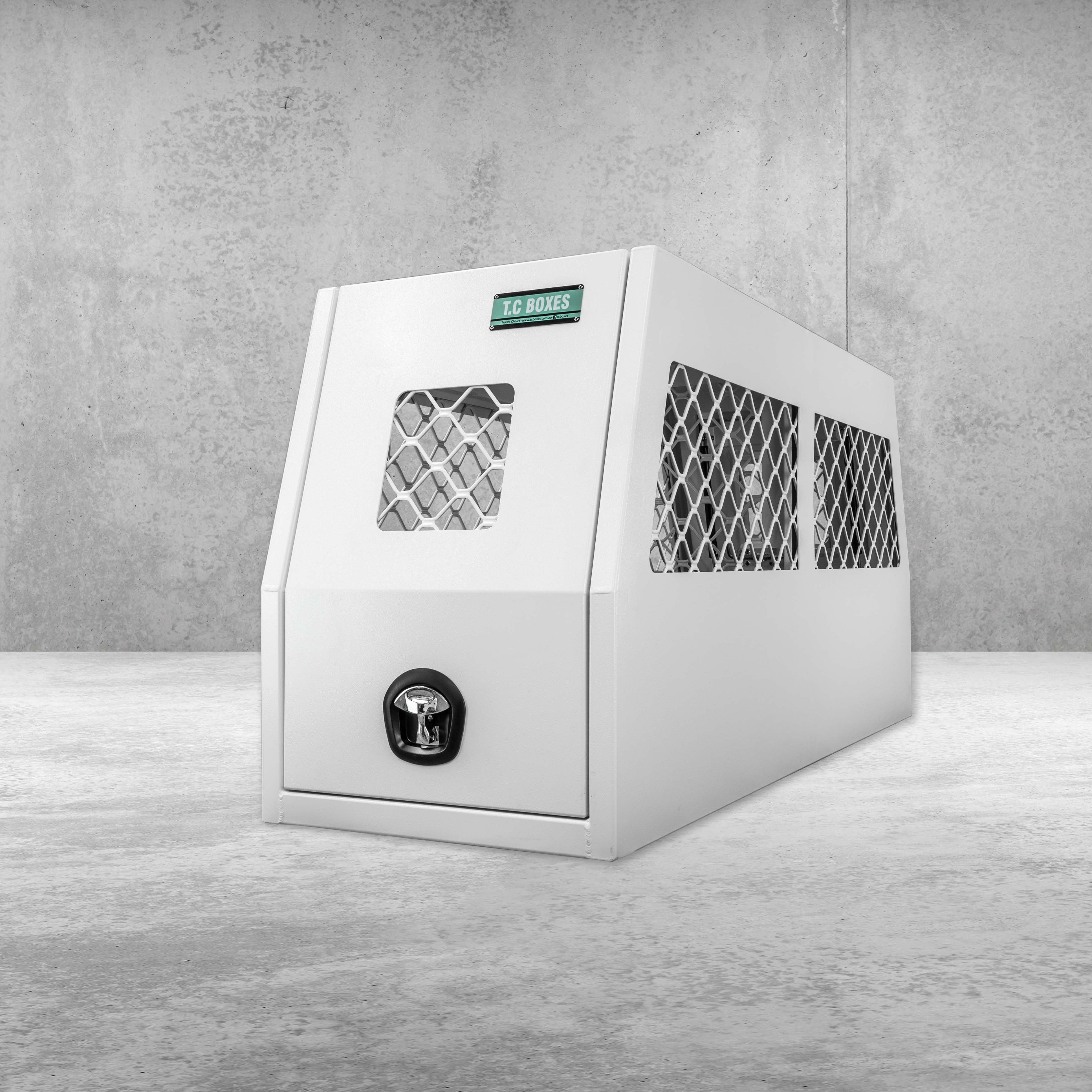 Tc Basebinteligen Box 600mm Dog Box - White – T.C Boxes